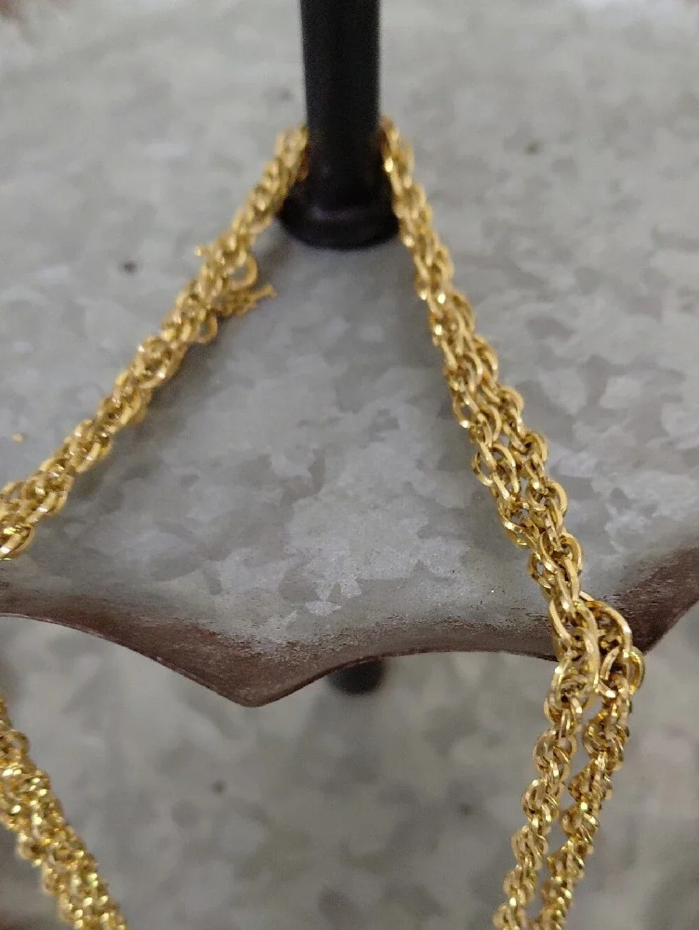 Crown Trifari shiny gold